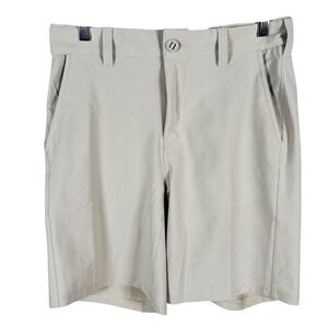 NEW Huk‎ Pursuit 8.5 Fishing Shorts H2000178 Mens Small Khaki Stretch $60
